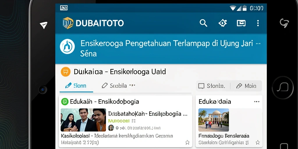 Tampilan antarmuka aplikasi DUBAITOTO yang informatif dan menarik.