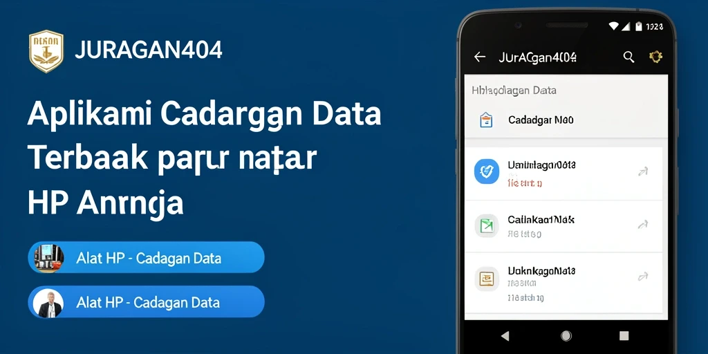 Tampilan antarmuka JURAGAN404 yang intuitif untuk pencadangan data.