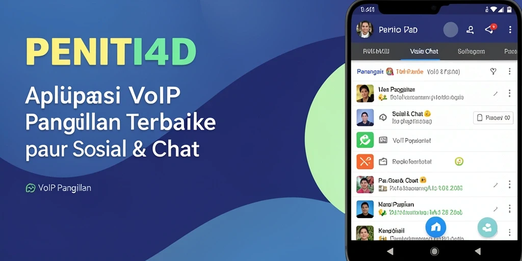 Screenshot antarmuka utama <strong>PENITI4D</strong> dengan fungsi VoIP Panggilan yang jelas.