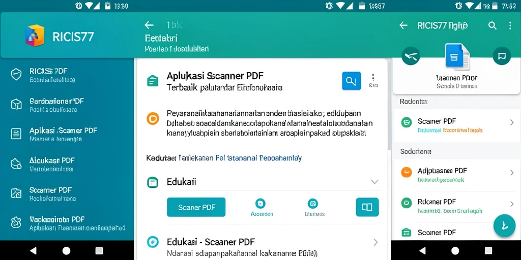 Antarmuka pengguna RICIS77 yang sederhana dan fungsional.
